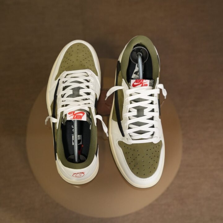 Nike -Air Jordan 1 Low Travis Scott Medium Olive - Afbeelding 5