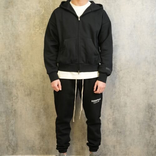 Fear of God Essentials Black Zip Up